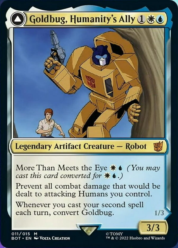 Goldbug, Humanity's Ally // Goldbug, Scrappy Scout (BOT-M)