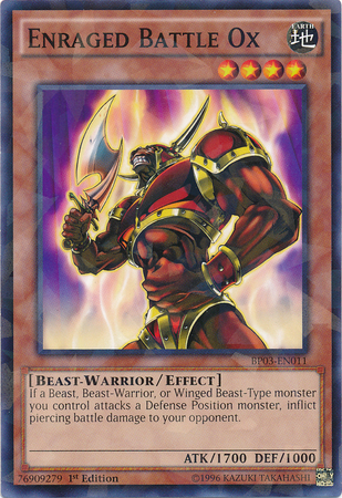 Enraged Battle Ox (Shatterfoil) (BP03-EN011) Shatterfoil Rare - Near Mint 1st Edition
