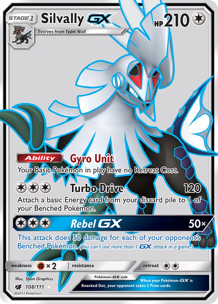 Silvally GX (Full Art) - 108/111 (CIN) Ultra Rare - Near Mint Holofoil