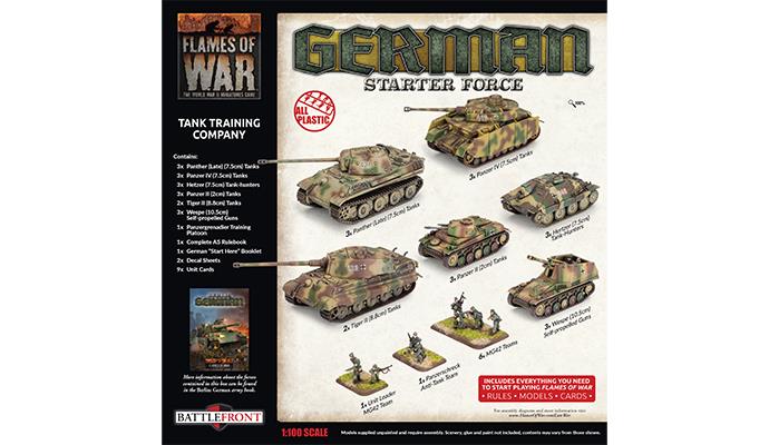 Flames of War: WWII: German (GEAB25) - Tank Training Company (Plastic) (Late)