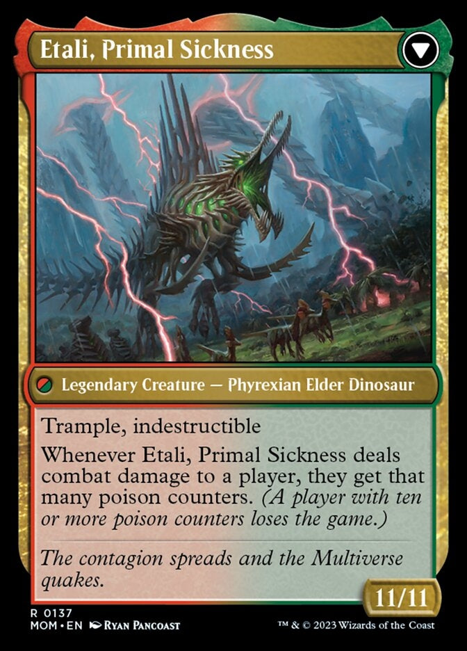 Etali, Primal Conqueror // Etali, Primal Sickness [#0137] (MOM-R)