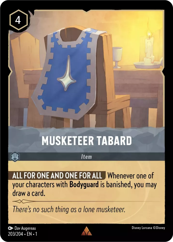 Musketeer Tabard (The First Chapter 203/204) Rare - Near Mint