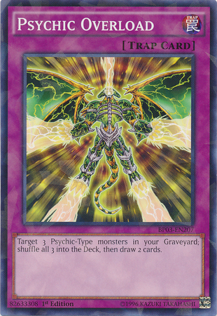 Psychic Overload (Shatterfoil) (BP03-EN207) Shatterfoil Rare - Near Mint 1st Edition