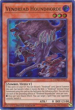 Vendread Houndhorde (COTD-ENSP1) Near Mint Limited - Ultra Rare