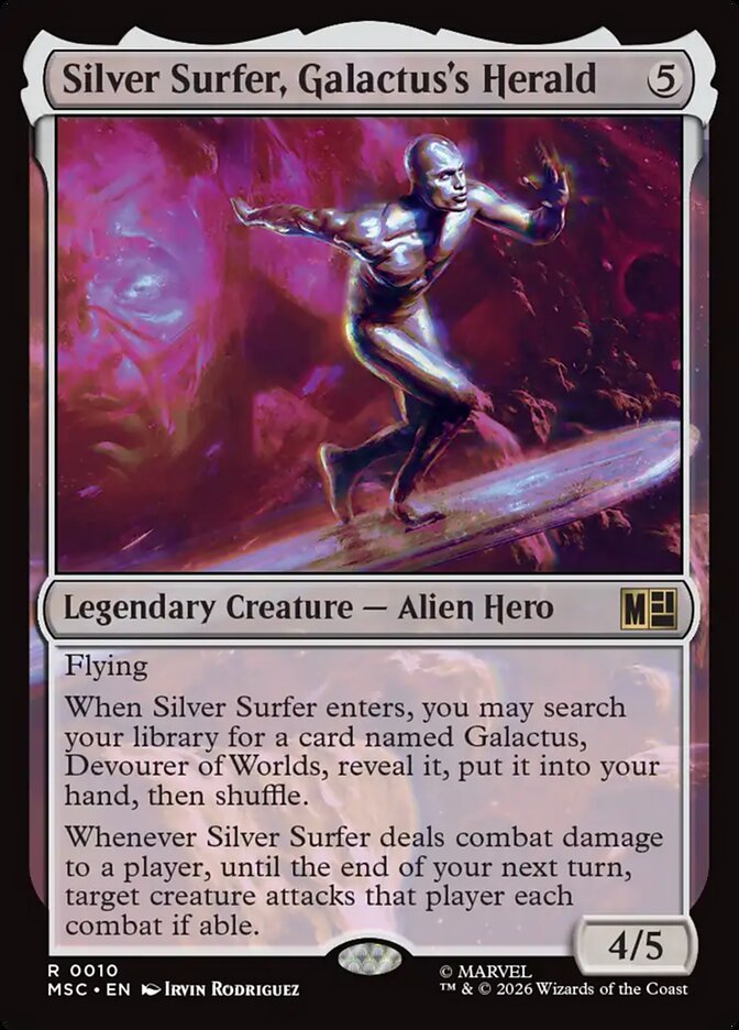 Silver Surfer, Galactus's Herald [ #0010 Surge Foil ] (MSC-R)