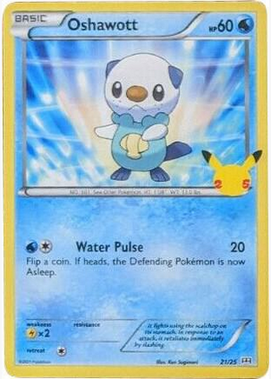 Oshawott 21/25 (MCD21) McDonald's 25th Anniversary Promo - Near Mint Holofoil