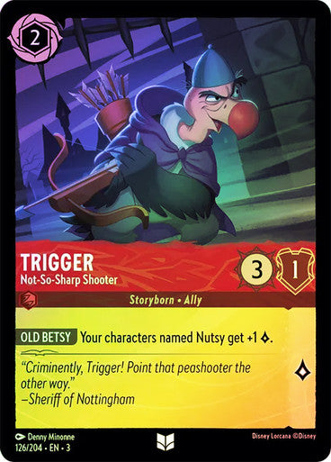 Trigger - Not-So-Sharp Shooter (Into the Inklands 126//204) Uncommon - Near Mint Cold Foil