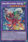 Elemental HERO Flame Wingman - Infernal Rage (BLMR-EN012) Secret Rare - Near Mint 1st Edition