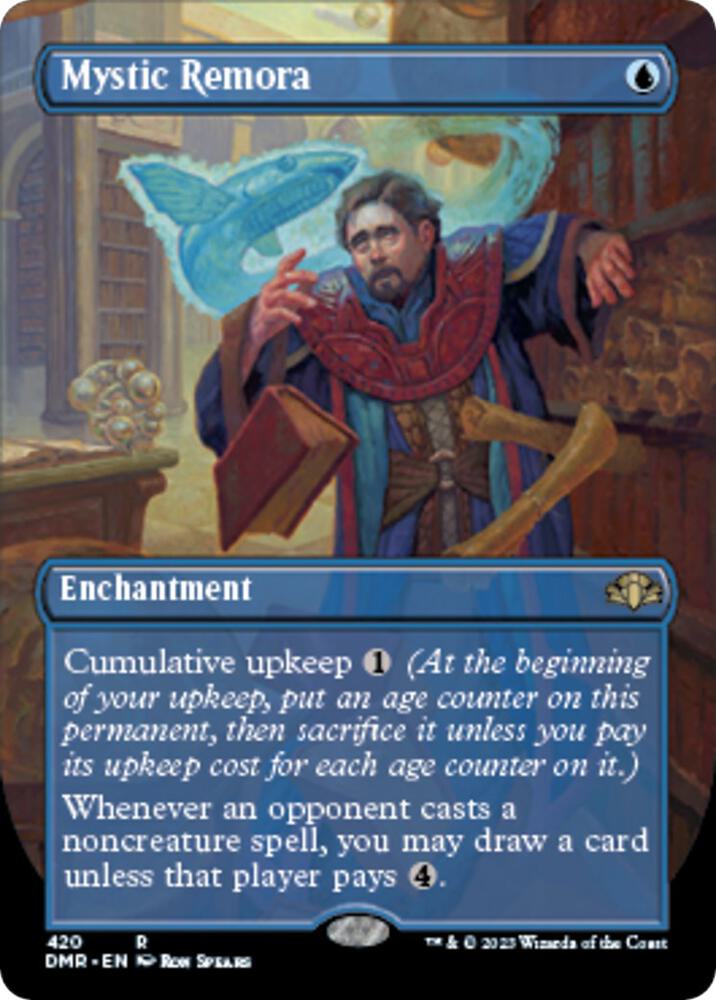 Mystic Remora [#420 Alternate Art Borderless] (DMR-R) Moderate Play