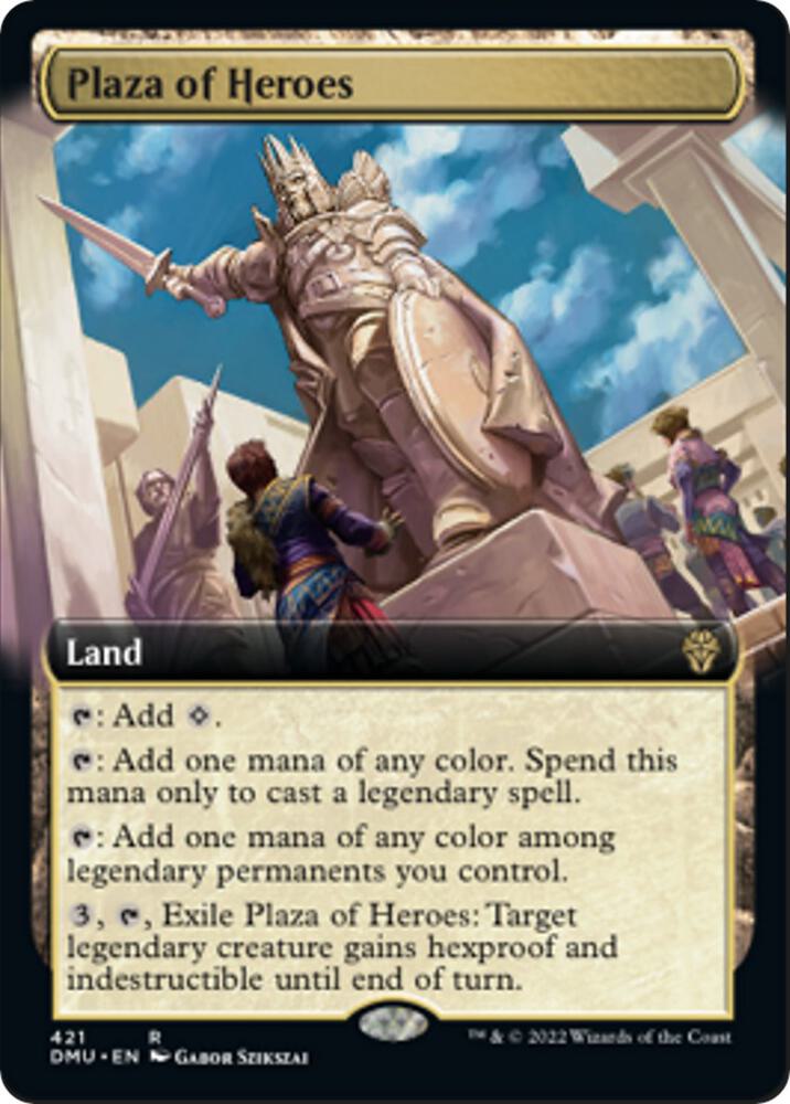 Plaza of Heroes [#421 Extended Art] (DMU-R-FOIL)