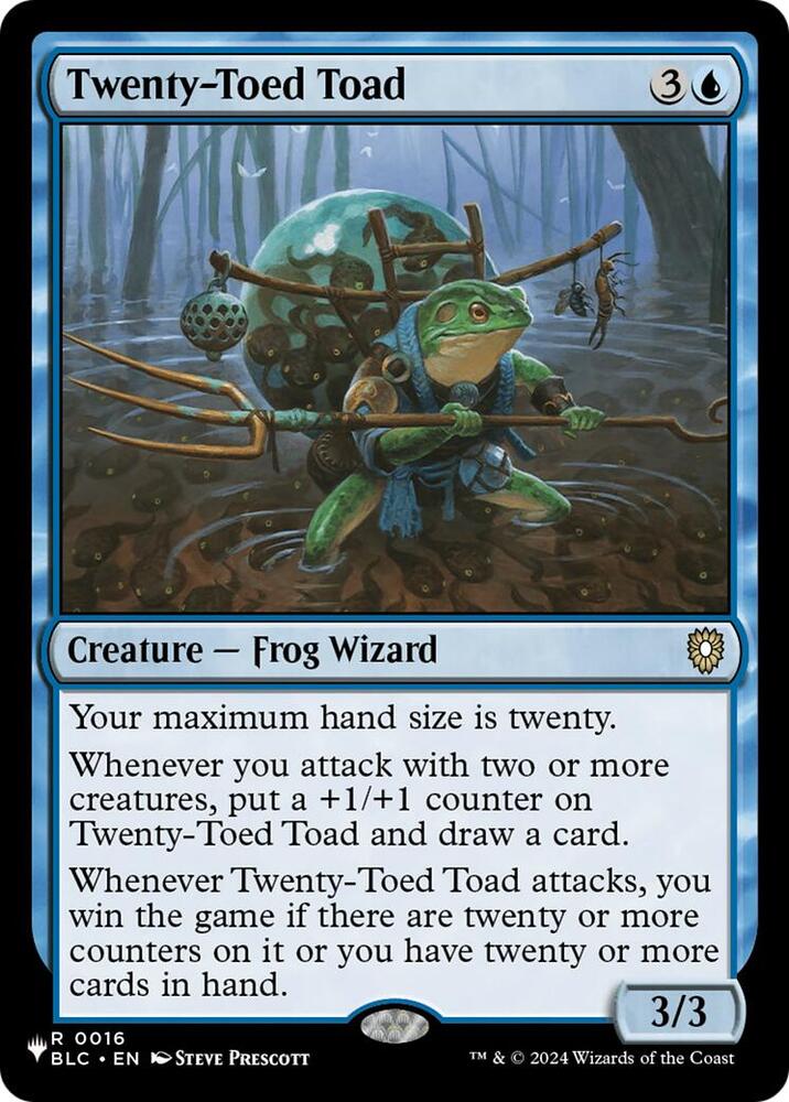 Twenty-Toed Toad [#0016] (BLC-R-LIST)