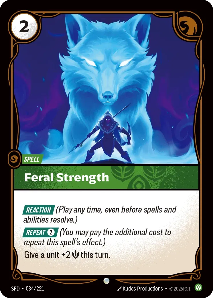 Feral Strength - 034/221 (SFD) Common