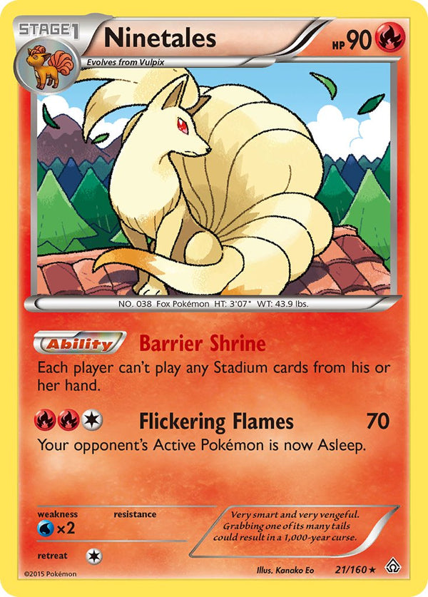 Ninetales - 021/160 (PRC) Rare - Near Mint