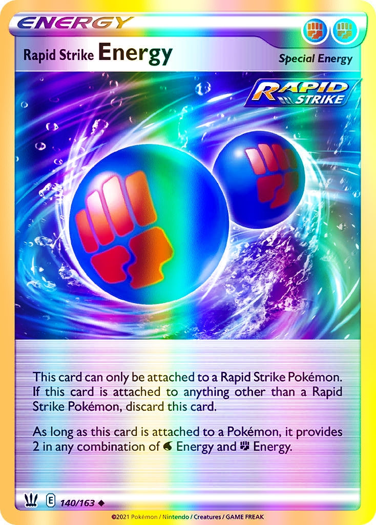 Rapid Strike Energy - 140/163 (SWSH05) Uncommon - Near Mint Reverse Holofoil