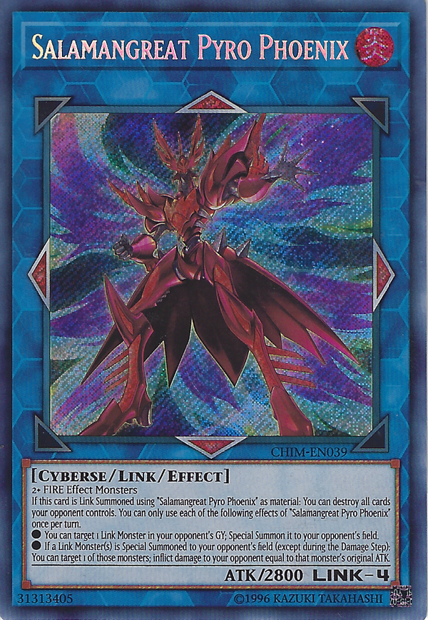 Salamangreat Pyro Phoenix (CHIM-EN039) Secret Rare - Near Mint Unlimited