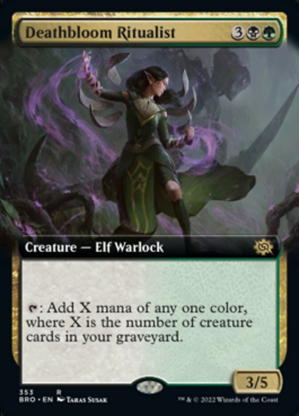 Deathbloom Ritualist [#353 Extended Art] (BRO-R)