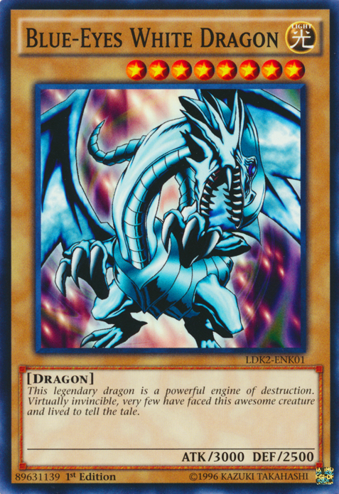 Blue-Eyes White Dragon (Version 1) (LDK2-ENK01) Common - Near Mint 1st Edition