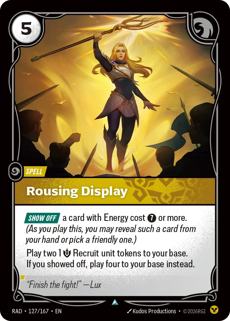 Rousing Display - 127/167 (RAD) Uncommon
