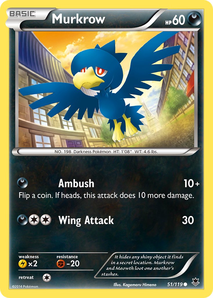 Murkrow - 051/119 (PHF) Common - Near Mint