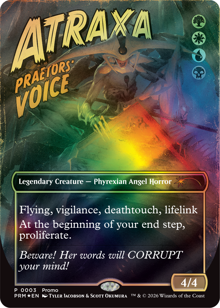 Atraxa, Praetors' Voice [ #0003 ] (PRM-P)