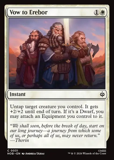 Vow to Erebor [ #0031 ] (HOB-C)