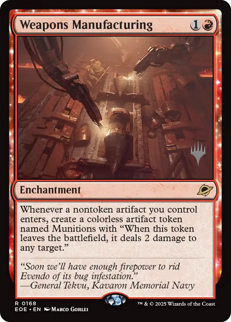 Weapons Manufacturing [ #0168 ] (EOE-R-PP) Foil Near Mint