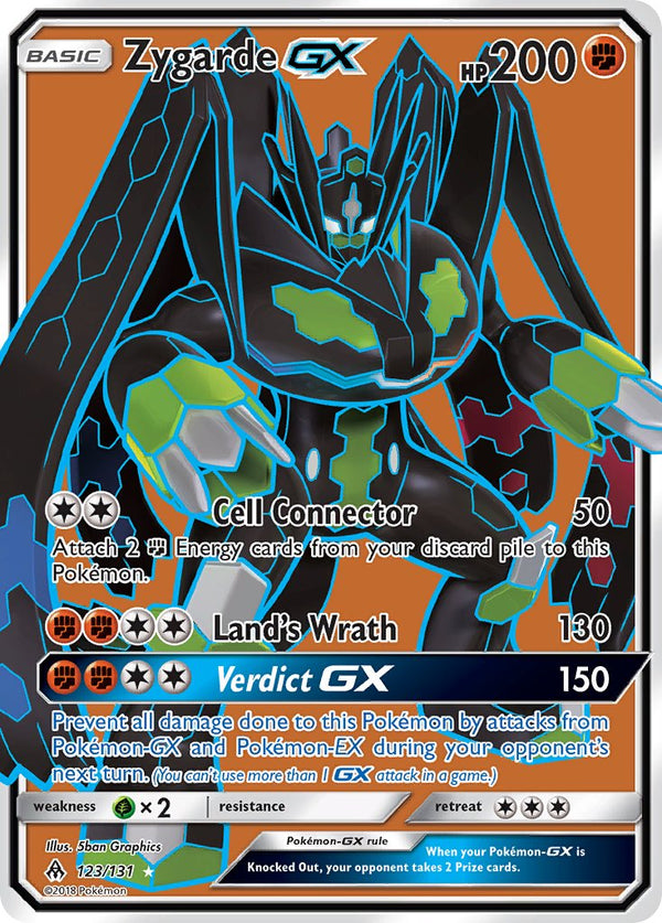 Zygarde GX (Full Art) - 123/131 (FLI) Ultra Rare - Near Mint Holofoil