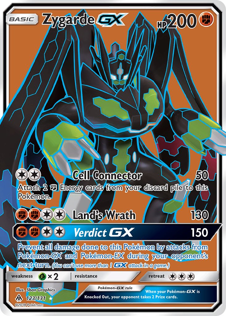 Zygarde GX (Full Art) - 123/131 (FLI) Ultra Rare - Near Mint Holofoil