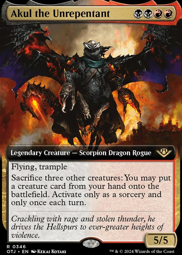 Akul the Unrepentant [#0346 Extended Art] (OTJ-R)