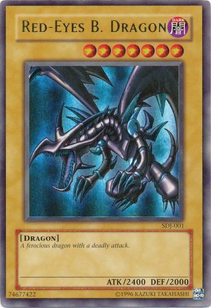 Red-Eyes B. Dragon (SDJ-001) Light Play Unlimited