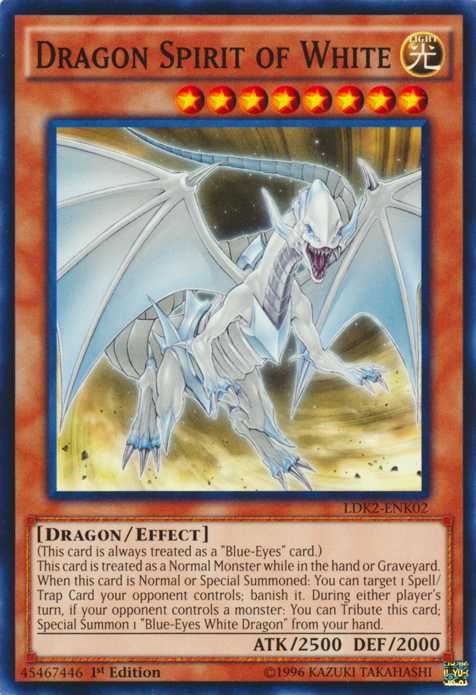 Dragon Spirit of White (LDK2-ENK02) Common - Near Mint 1st Edition