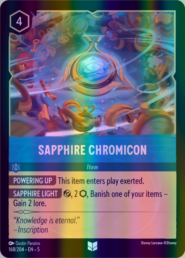 Sapphire Chromicon (Shimmering Skies 168/204) Uncommon - Near Mint Cold Foil