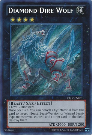 Diamond Dire Wolf (CBLZ-EN051) Secret Rare - Near Mint Unlimited