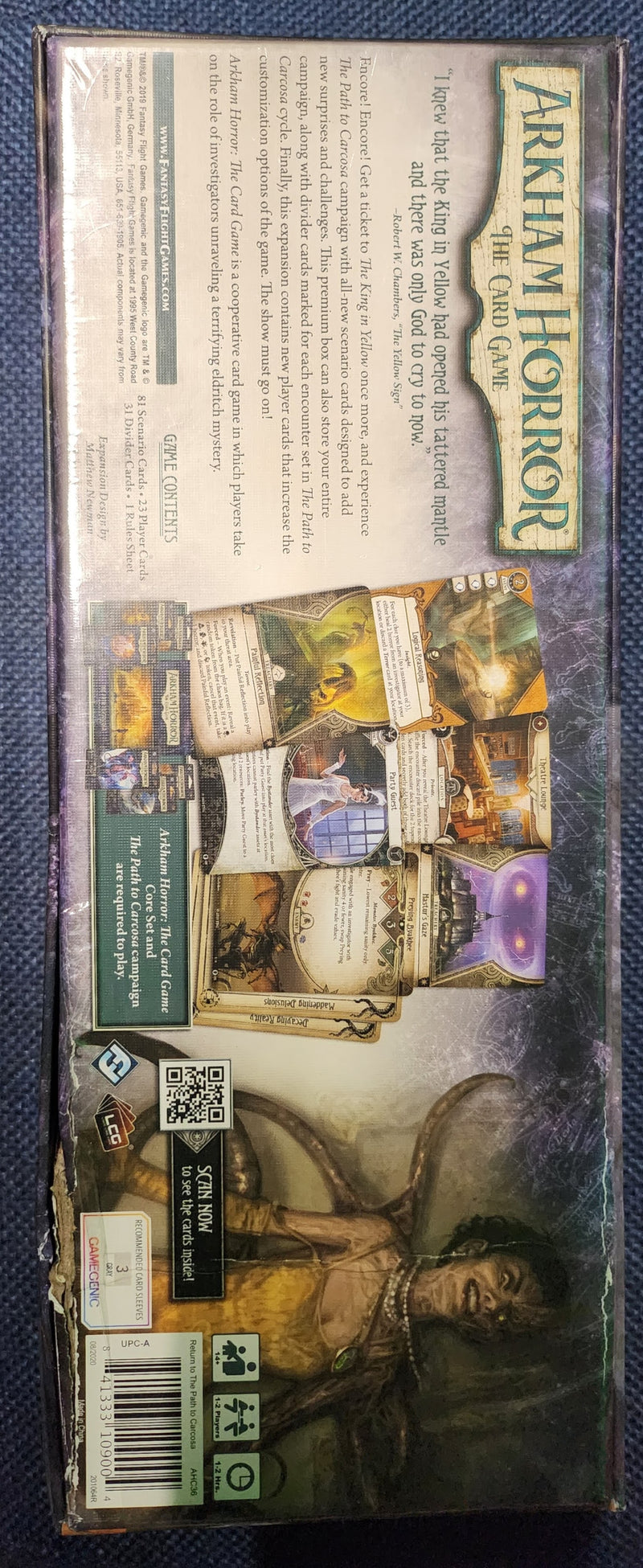 Arkham Horror LCG: (AHC36) Deluxe Expansion Upgrade - Return to the Path to Carcosa (Scratch & Dent)