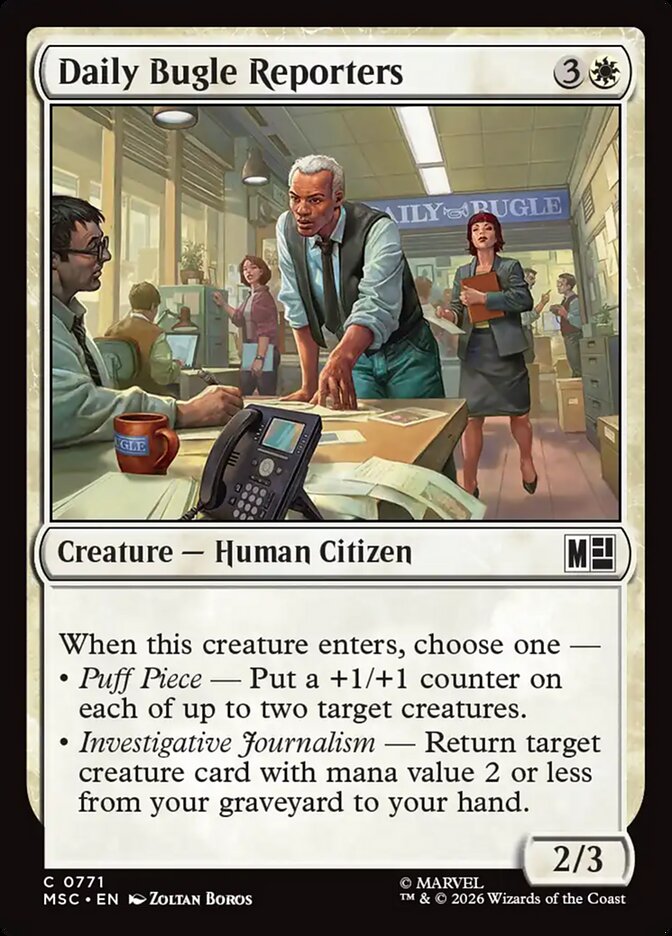 Daily Bugle Reporters [ #0771 ] (MSC-C)