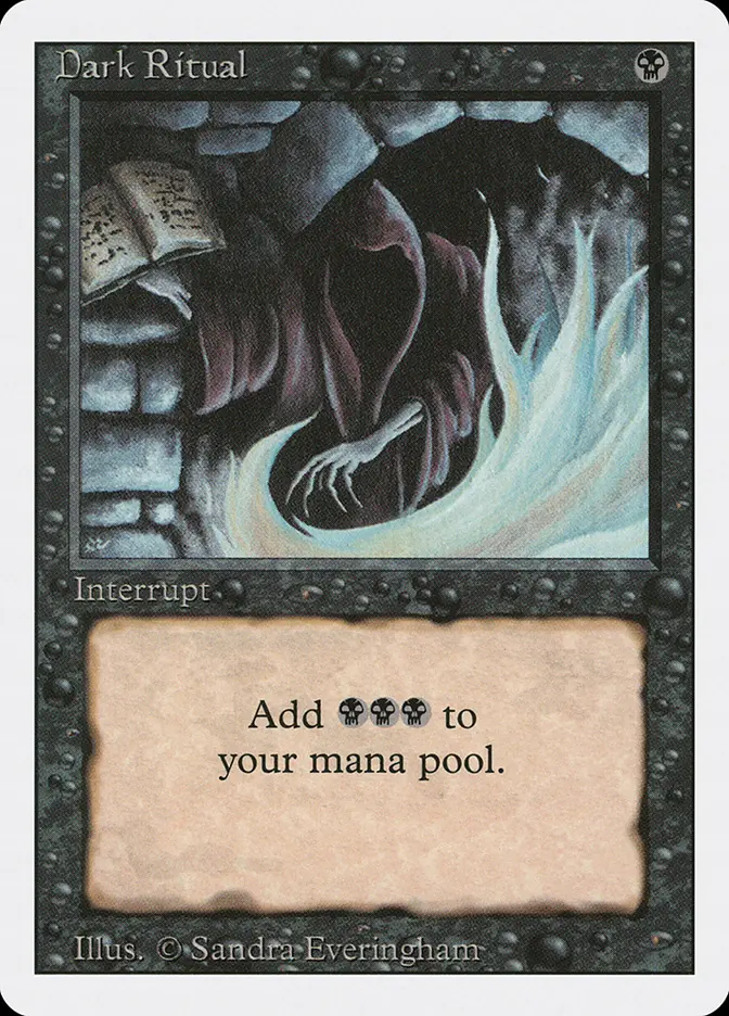 Dark Ritual (3ED-C) Damaged