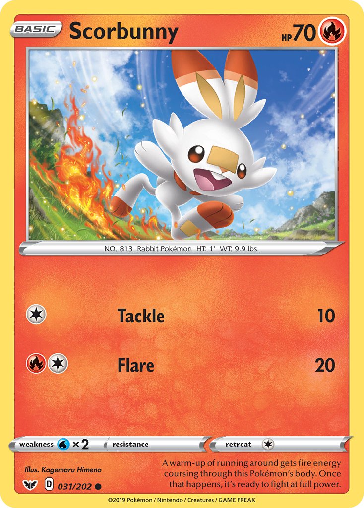 Scorbunny - 031/202 (SWSH01) Common - Near Mint