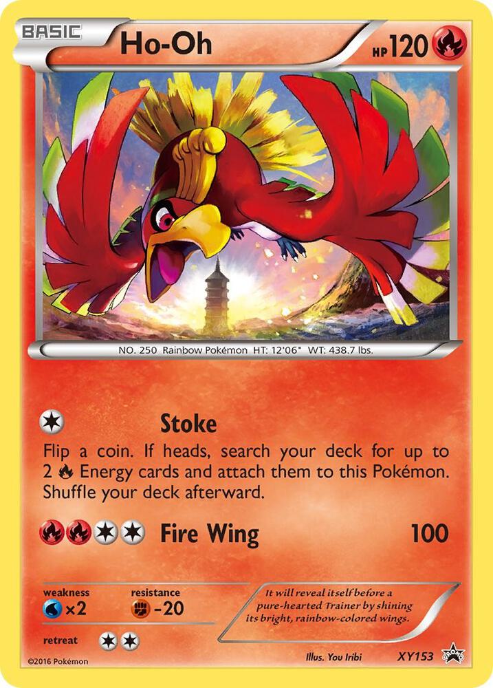 Ho-Oh - XY153 (XY:PR) Promo - Light Play Holofoil