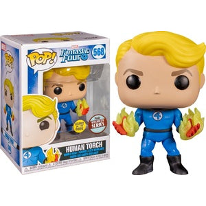 POP Figure: Marvel Fantastic Four #0568 - Human Torch (Suited)(Glow)(Specialty Series)