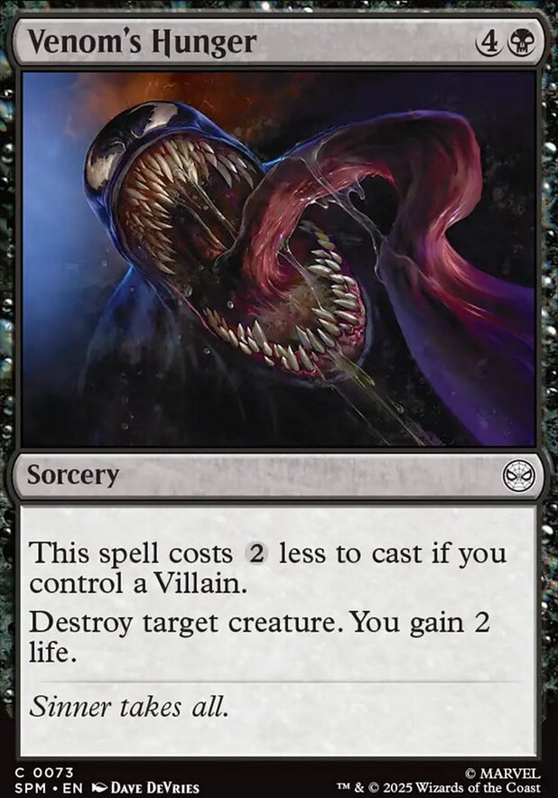 Venom's Hunger [ #0073 ] (SPM-C)