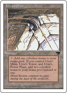 Urza's Mine [Pulley] (CHR-U) Heavy Play