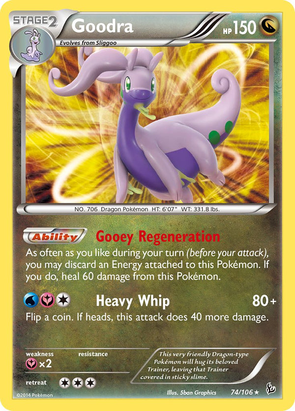 Goodra - 074/106 (FLF) Holo Rare - Near Mint Holofoil