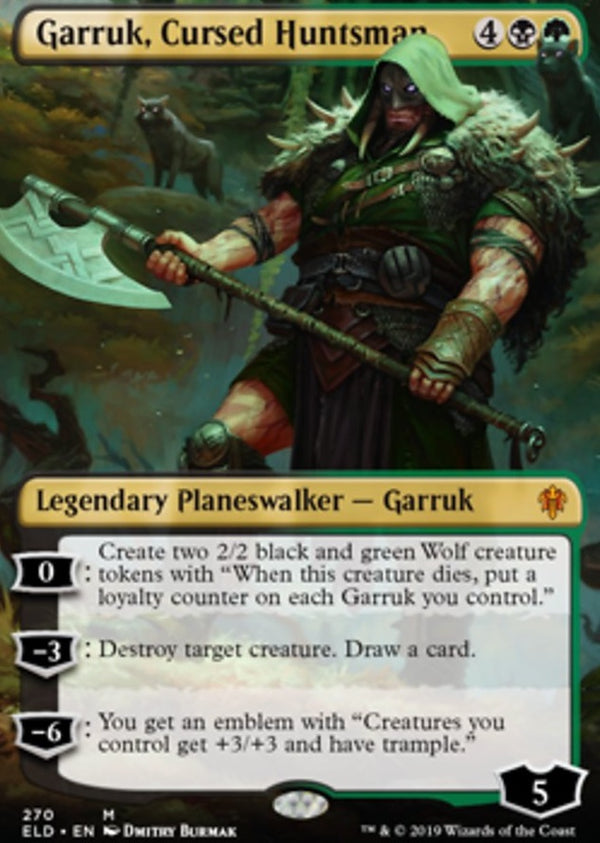 Garruk, Cursed Huntsman [#270 Full Art] (ELD-M)