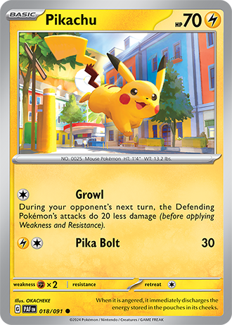 Pikachu - 018/091 (PAF) Common