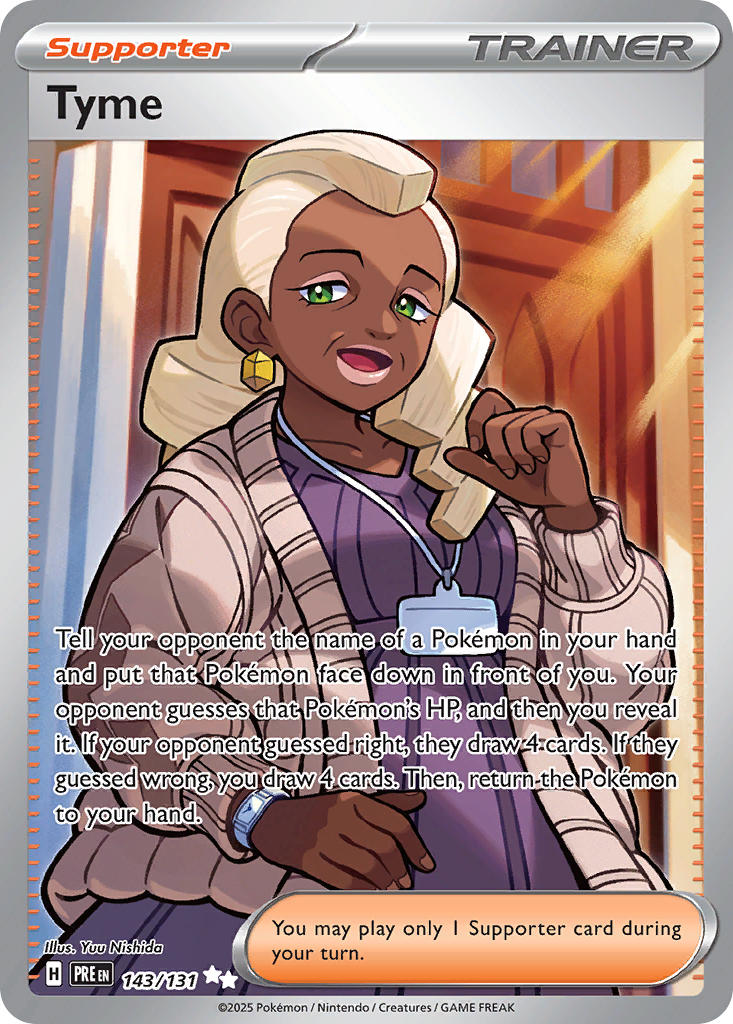 Tyme - 143/131 (PRE) Ultra Rare - Near Mint Holofoil