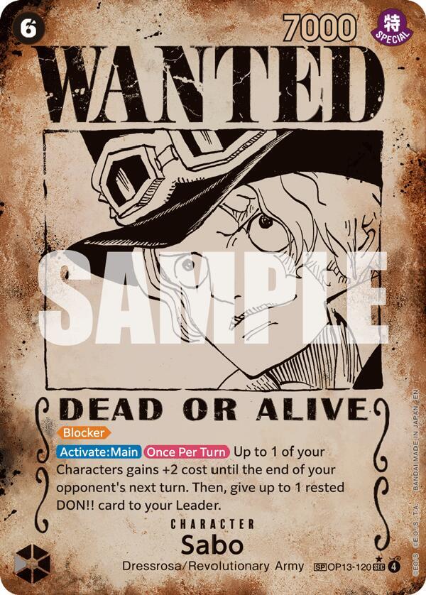 Sabo (OP13-120 SEC) (Wanted Poster)
