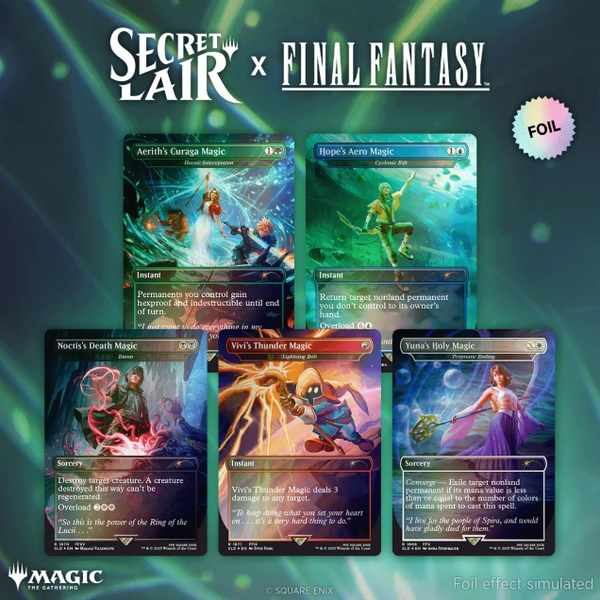 英FOIL Grimoire Secret Lair FINAL FANTASY MTG: Secret Lair x FINAL FANTASY: Grimoire Foil Edition
