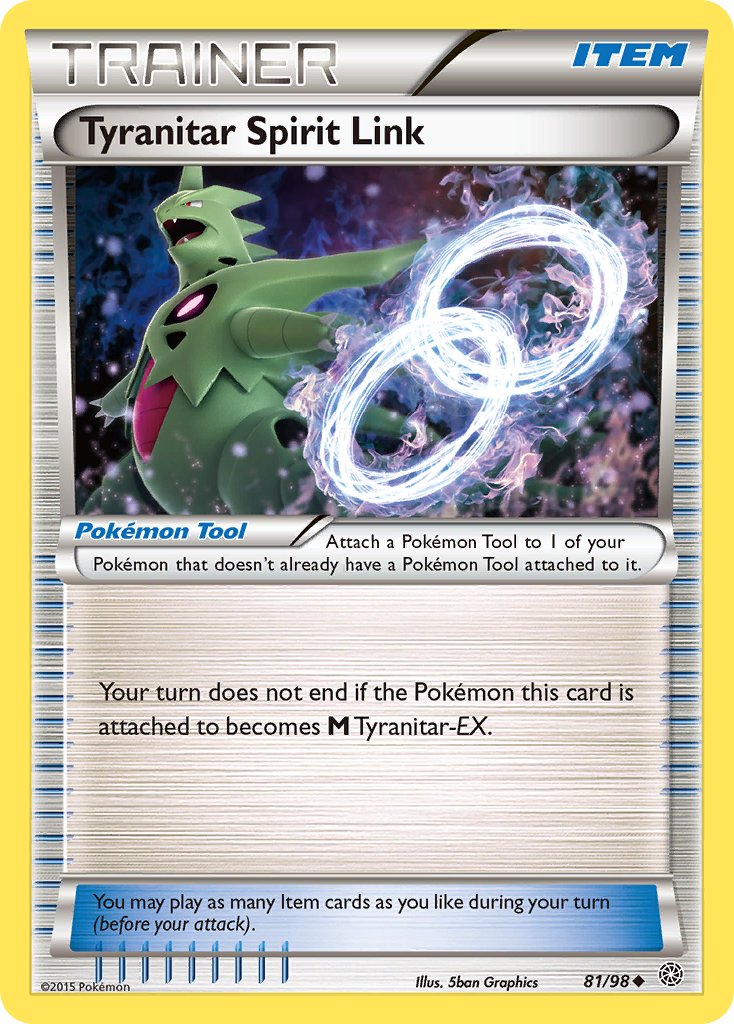 Tyranitar Spirit Link - 081/098 (AOR) Uncommon - Near Mint