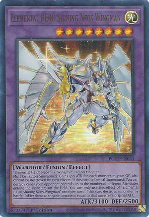Elemental HERO Shining Neos Wingman (POTE-EN041) Ultra Rare - Unlimited Near Mint