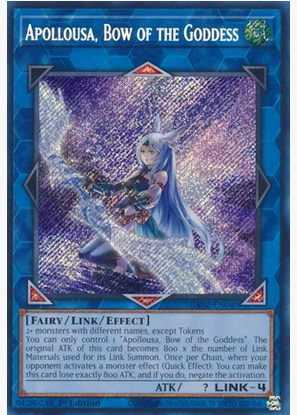 Apollousa, Bow of the Goddess (RA02-EN040) Secret Rare 1st Edition